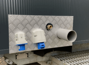 Toiletwagen aansluiting